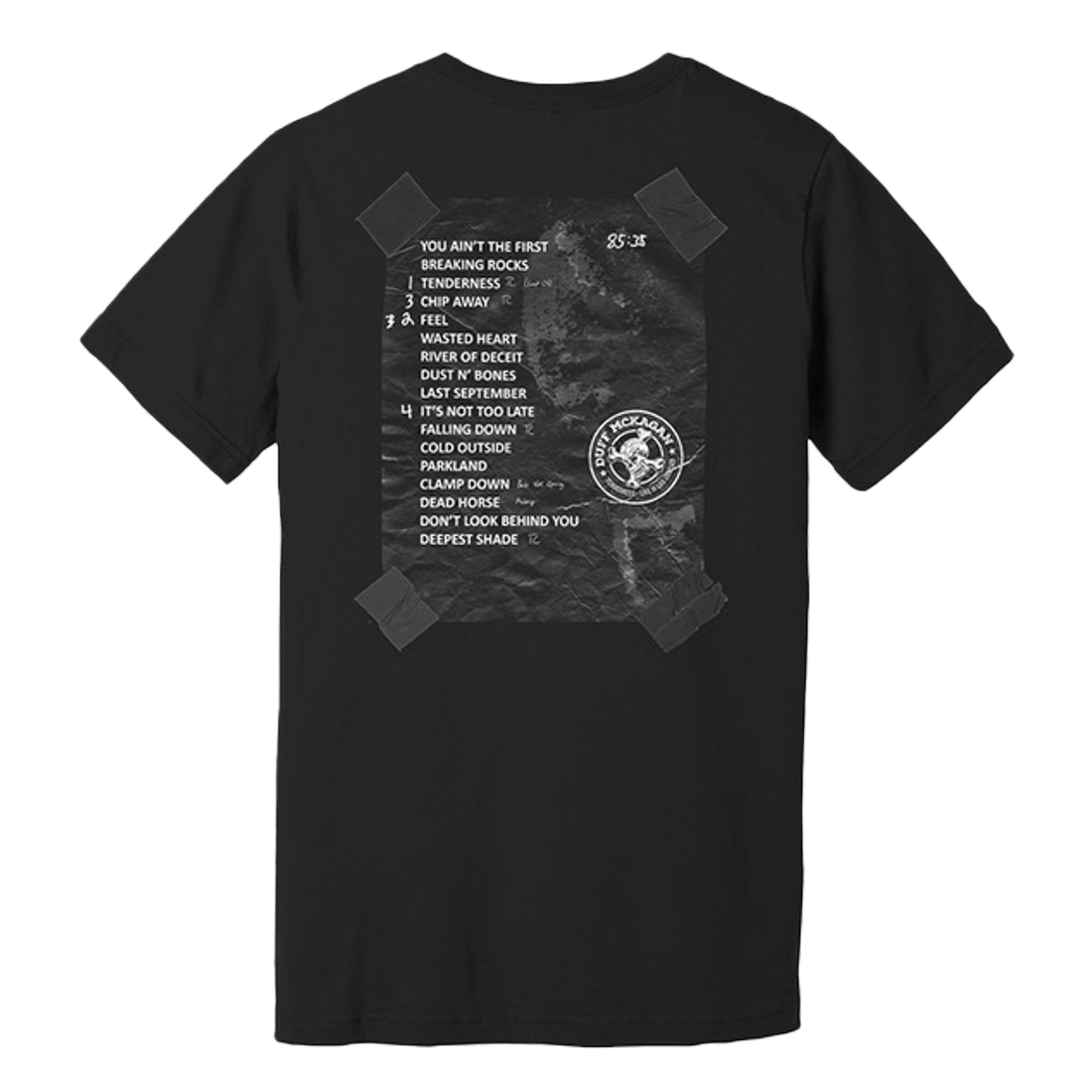 REDx3+Setlist T-SHIRT