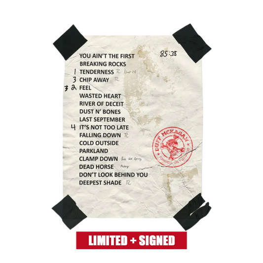 Signed Tenderness: Live in Los Angeles Setlist Lithograph